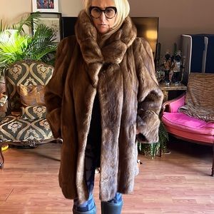 Mink fur coat